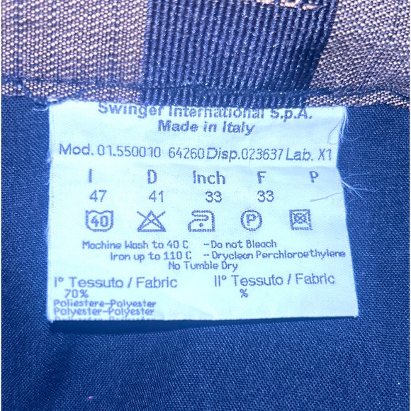 FENDI $1500 JEANS Jacquard Check Logo 8/10 (IT47) 32”waist - Picture 7 of 13